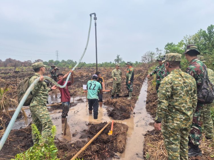 Cegah Karhutla Sejak Dini, Mabes TNI Tinjau Pembangunan Sumur Bor di Pekanbaru